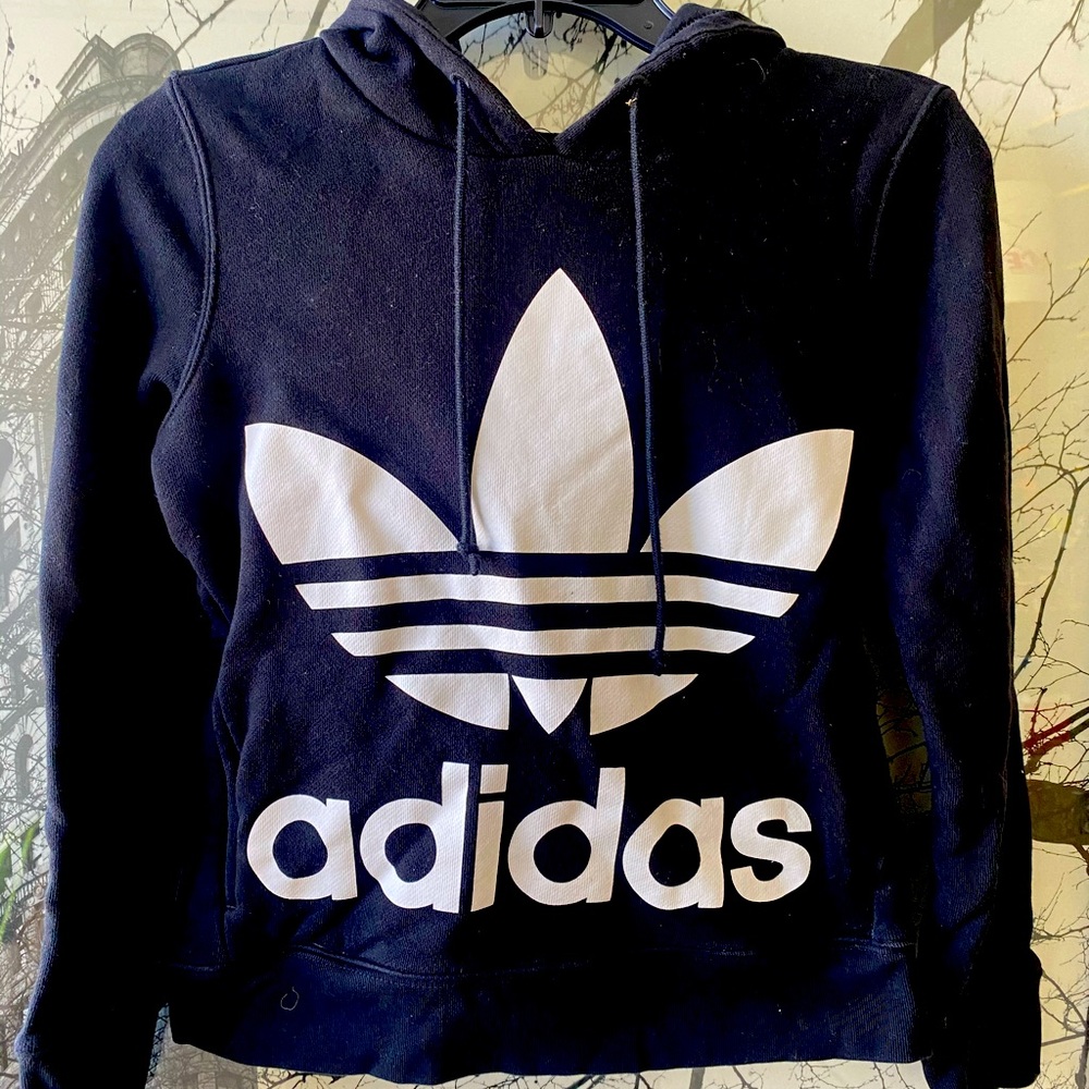 Adidas black sweatshirt XS